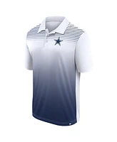 Logo Athletic Men's White/Navy Dallas Cowboys Sandlot Game Polo Shirt
