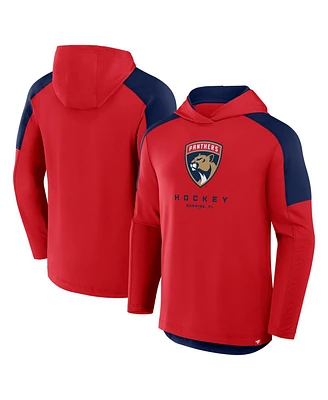 Fanatics Men's Red Florida Panthers Meta Game Transitional Pullover Hoodie
