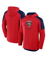 Fanatics Men's Red Florida Panthers Meta Game Transitional Pullover Hoodie