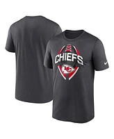 Nike Men's Gray Kansas City Chiefs Legend Icon Performance T-Shirt