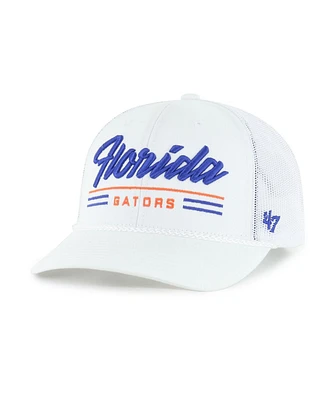 '47 Brand Men's White Florida Gators Garner Rope Trucker Adjustable Hat