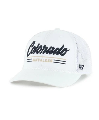 '47 Brand Men's White Colorado Buffaloes Garner Rope Trucker Adjustable Hat