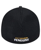 New Era Men's Black Pittsburgh Penguins Active Subtle Camo 39THIRTY Flex Hat