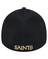 New Era Men's Black Orleans Saints Active Camo 39THIRTY Flex Hat