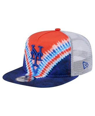 New Era Men's New York Mets Tie-Dye Golfer Trucker Adjustable Hat