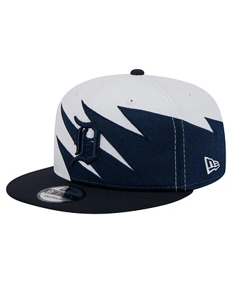 New Era Men's Navy/White Detroit Tigers Jagged 9FIFTY Snapback Hat