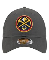 New Era Men's Charcoal Denver Nuggets Active Ripstop 9TWENTY Adjustable Hat