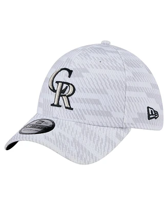 New Era Men's White Colorado Rockies Graded 39THIRTY Flex Hat