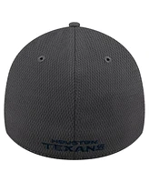 New Era Men's Graphite Houston Texans Main 39THIRTY Flex Hat