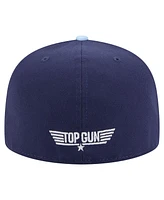 New Era Men's Navy/Light Blue Top Gun Two-Tone Color Pack 59FIFTY Fitted Hat