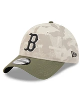 New Era Men's Light Beige/Olive Boston Red Sox 2025 Armed Forces Day 9TWENTY Adjustable Hat