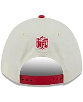 New Era Men's Cream/Red Kansas City Chiefs 2025 Nfl Draft 9FORTY A-Frame M-Crown Adjustable Hat