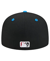 New Era Men's Black/Blue Rocket City Trash Pandas Copa de la Diversion 59FIFTY Fitted Hat