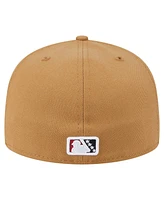 New Era Men's Khaki Wisconsin Timber Rattlers Authentic Collection 59FIFTY Fitted Hat