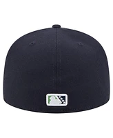 New Era Men's Navy Gwinnett Stripers Authentic Collection 59FIFTY Fitted Hat