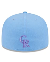 New Era Men's Light Blue Colorado Rockies 2025 City Connect Fan Pack 59FIFTY Fitted Hat