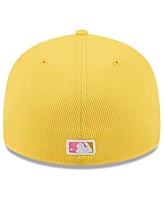New Era Men's Yellow San Diego Padres City Connect Batting Practice Low Profile 59FIFTY Fitted Hat