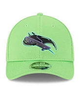 New Era Men's Neon Green Tampa Bay Rays City Connect Batting Practice 9FORTY M-Crown Adjustable Hat