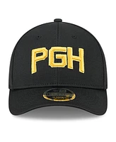 New Era Men's Black Pittsburgh Pirates City Connect Batting Practice 9FORTY M-Crown Adjustable Hat
