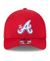 New Era Men's Red Atlanta Braves City Connect Batting Practice 9FORTY M-Crown Adjustable Hat
