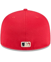 New Era Men's Red Texas Rangers City Connect Batting Practice 59FIFTY Fitted Hat