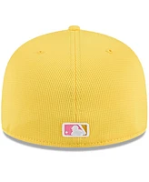 New Era Men's Yellow San Diego Padres City Connect Batting Practice 59FIFTY Fitted Hat