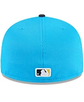 New Era Men's Neptune Blue/Navy Philadelphia Phillies City Connect Batting Practice 59FIFTY Fitted Hat