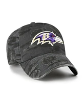 '47 Brand Men's Black Baltimore Ravens Fiji Clean Up Adjustable Hat