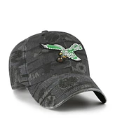 '47 Brand Men's Black Philadelphia Eagles Fiji Clean Up Adjustable Hat