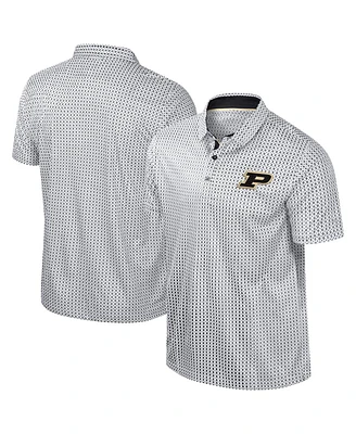 Colosseum Men's Black Purdue Boilermakers Big Tall Marty Rival Polo Shirt