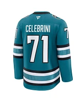 Fanatics Men's Macklin Celebrini Teal San Jose Sharks Home Premium Jersey