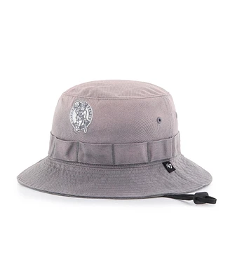 '47 Brand Men's Charcoal Boston Celtics Buxton Garment Washed Bucket Hat