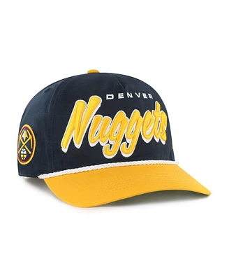 '47 Brand Men's Navy/Gold Denver Nuggets Dropshadow Rope Hitch Adjustable Hat