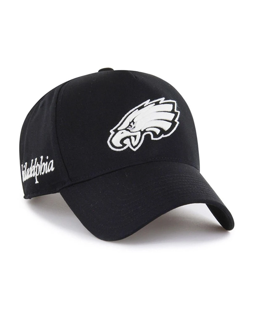 '47 Brand Men's Black Philadelphia Eagles Foundation Offside Adjustable Hat