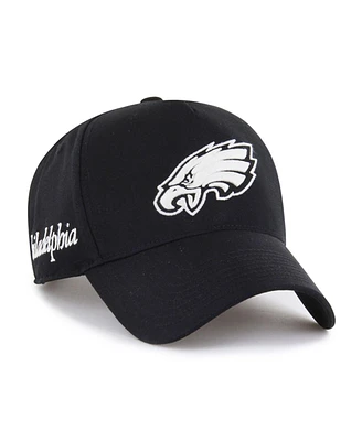 '47 Brand Men's Black Philadelphia Eagles Foundation Offside Adjustable Hat