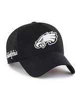 '47 Brand Men's Black Philadelphia Eagles Foundation Offside Adjustable Hat