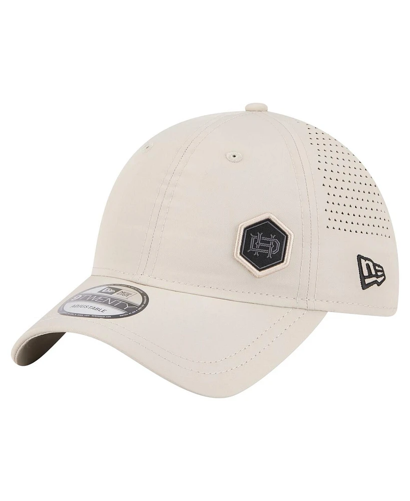 New Era Men's Tan Houston Dynamo Fc Active 9TWENTY Adjustable Hat