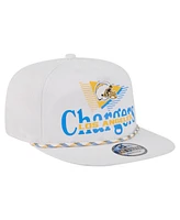 New Era Men's White Los Angeles Chargers Collide Golfer Snapback Hat