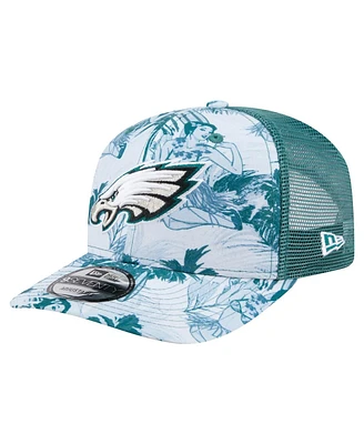 New Era Men's Midnight Green Philadelphia Eagles Hula Trucker 9SEVENTY Adjustable Hat
