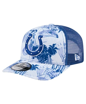 New Era Men's Royal Indianapolis Colts Hula 9SEVENTY Adjustable Trucker Hat