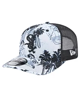 New Era Men's Black Chicago White Sox Hula Trucker 9SEVENTY Adjustable Hat
