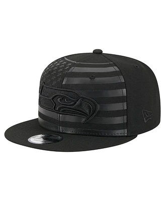 New Era Men's Black Seattle Seahawks Independent 9FIFTY Snapback Hat