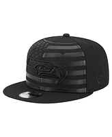 New Era Men's Black Seattle Seahawks Independent 9FIFTY Snapback Hat
