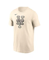 Nike Men's Cream New York Mets Camo Logo T-Shirt