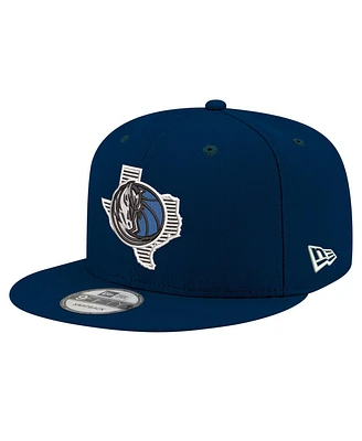 New Era Men's Navy Dallas Mavericks State Pride 9FIFTY Snapback Hat