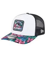New Era Men's White Golden State Warriors Floral 9SEVENTY Adjustable Hat