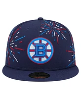 New Era Men's Navy Boston Bruins Americana Fireworks 59FIFTY Fitted Hat