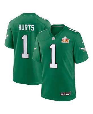 Nike Men's Jalen Hurts Kelly Green Philadelphia Eagles Super Bowl Lix 2nd Alternate Game Jersey