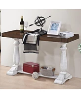 Sofa Tabe 30inch height pedestal table leg Farmhouse Design Retro Design Living room