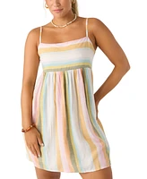 O'Neill Juniors' Saskia Striped Sleeveless Mini Dress
